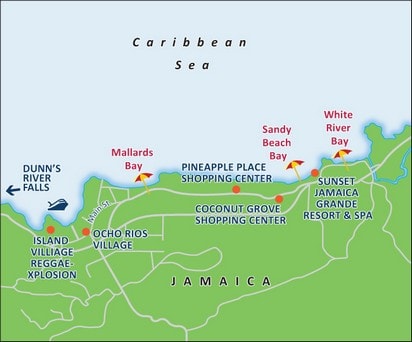 jamaica cruise port map